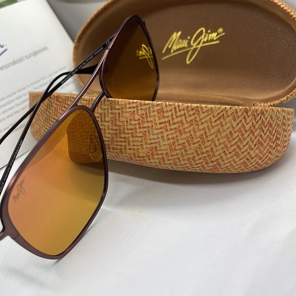 Brand New Maui Jim Polarized Classic double bridge Copper with Copper mirror - Picture 5 of 8